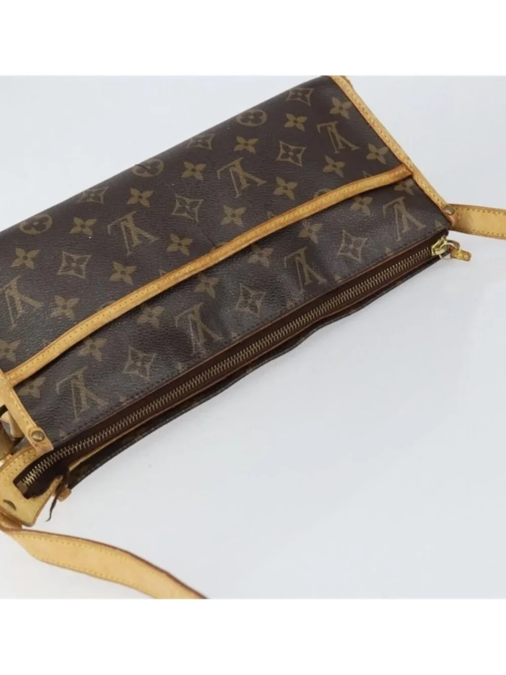 Authentic LOUIS VUITTON Monogram Popincourt Long Shoulder Bag M40008 LV